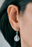 Pear-Cut Blue Topaz Drop Earrings in 925 Sterling Silver