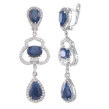 London Blue Topaz Silver Dangles