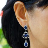 London Blue Topaz Silver Dangles