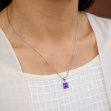 Natural Blue Topaz Pendant