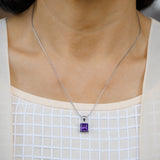 Natural Blue Topaz Pendant