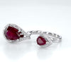 Natural Ruby ring, Sterling silver ring