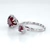 Multi-stone Ruby Silver Ring