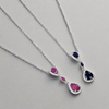 Mozambique Ruby & Blue Sapphire Necklace