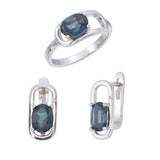 Buy Blue Topaz Jewelry Set Online - 925 Sterling Silver Fine Jewelry