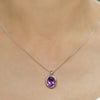 Amethyst Sterling Silver Pendant