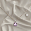amethyst pendant, silver pendant, silver jewelry,  gemstone jewelry