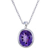 Amethyst Sterling Silver Pendant