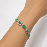 Ruby Silver Bracelet