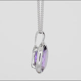 Amethyst Sterling Silver Pendant