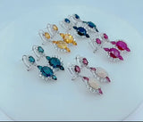 Ruby Drop Earrings