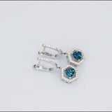 London Blue Topaz Silver Earring