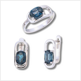 Buy Blue Topaz Jewelry Set Online - 925 Sterling Silver Fine Jewelry