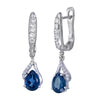 London Blue Topaz Silver Earrings