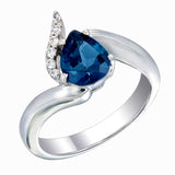 London Blue Topaz Sterling Silver Ring