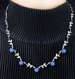 Sterling Silver Sapphire Necklace