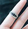 Diffusion Sapphire Sterling Silver Ring