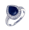 Blue sapphire engagement rings