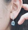 Blue Topaz Ring & Earring Set