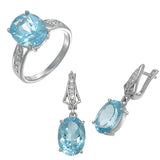 blue topaz jewelry set