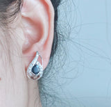 London Blue Topaz Sterling Silver Earring