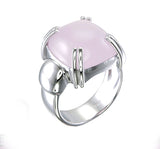 Rose Agate Sterling Silver Ring