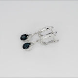 London Blue Topaz Silver Earrings