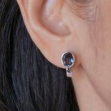 London Blue Silver Earrings