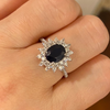 Princess Diana Blue Sapphire Ring