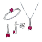 ruby jewelry set