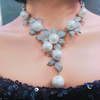 Pearl Sterling Silver Bridal Necklace