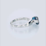 london quartz sterling silver ring