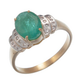 Emerald 14K Yellow Gold Ring